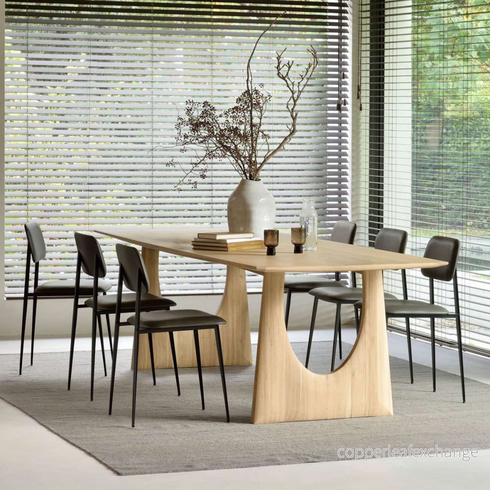 Matbord Geometric, Massiv Oljad Ek - Bild 3