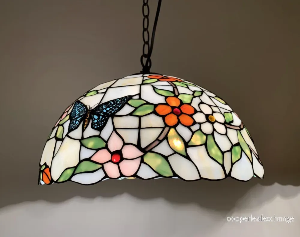 PHUKET Tiffany Bordlampa. H:34cm - Bild 2