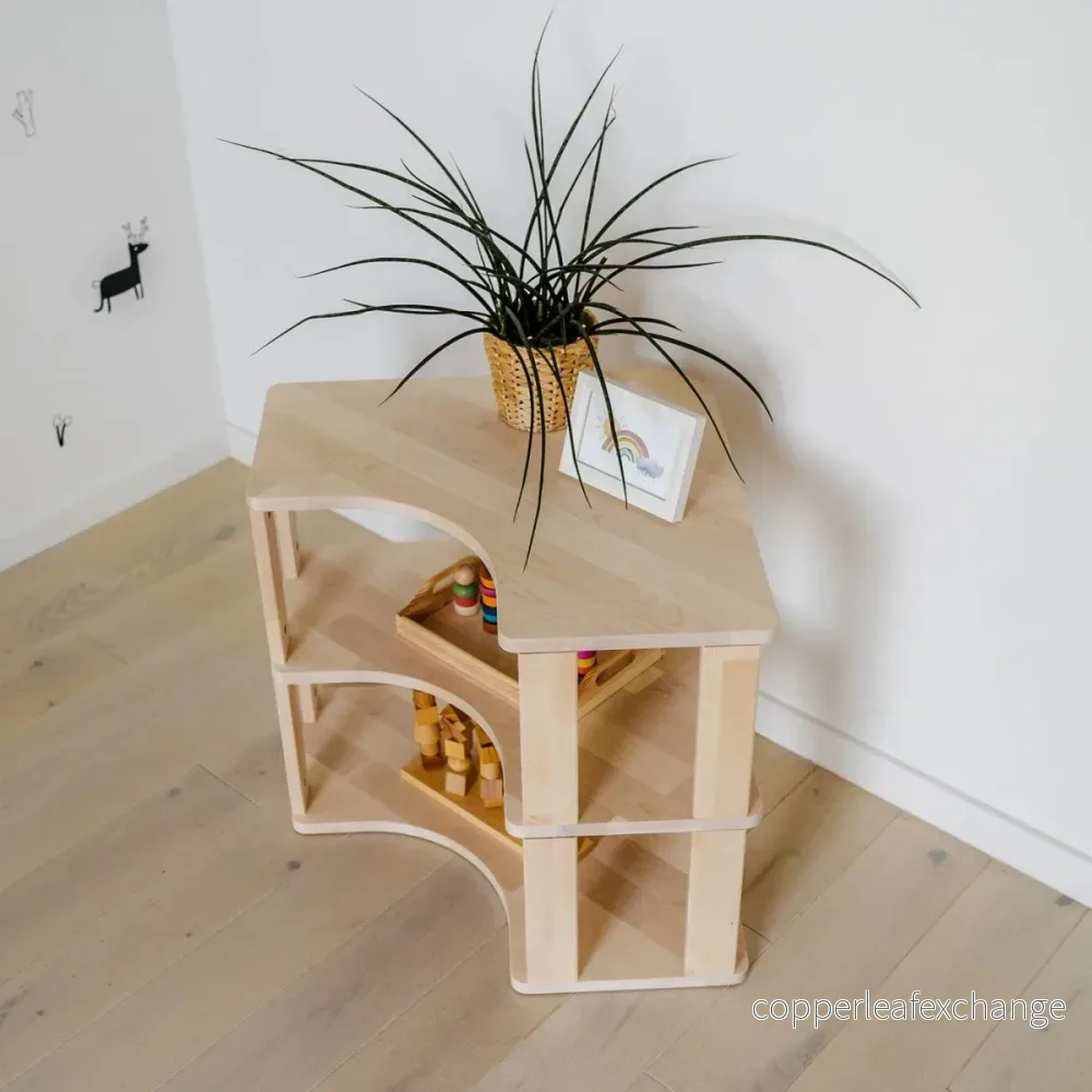 Modulär Montessori-hörnhylla – 3 hyllplan - Bild 3