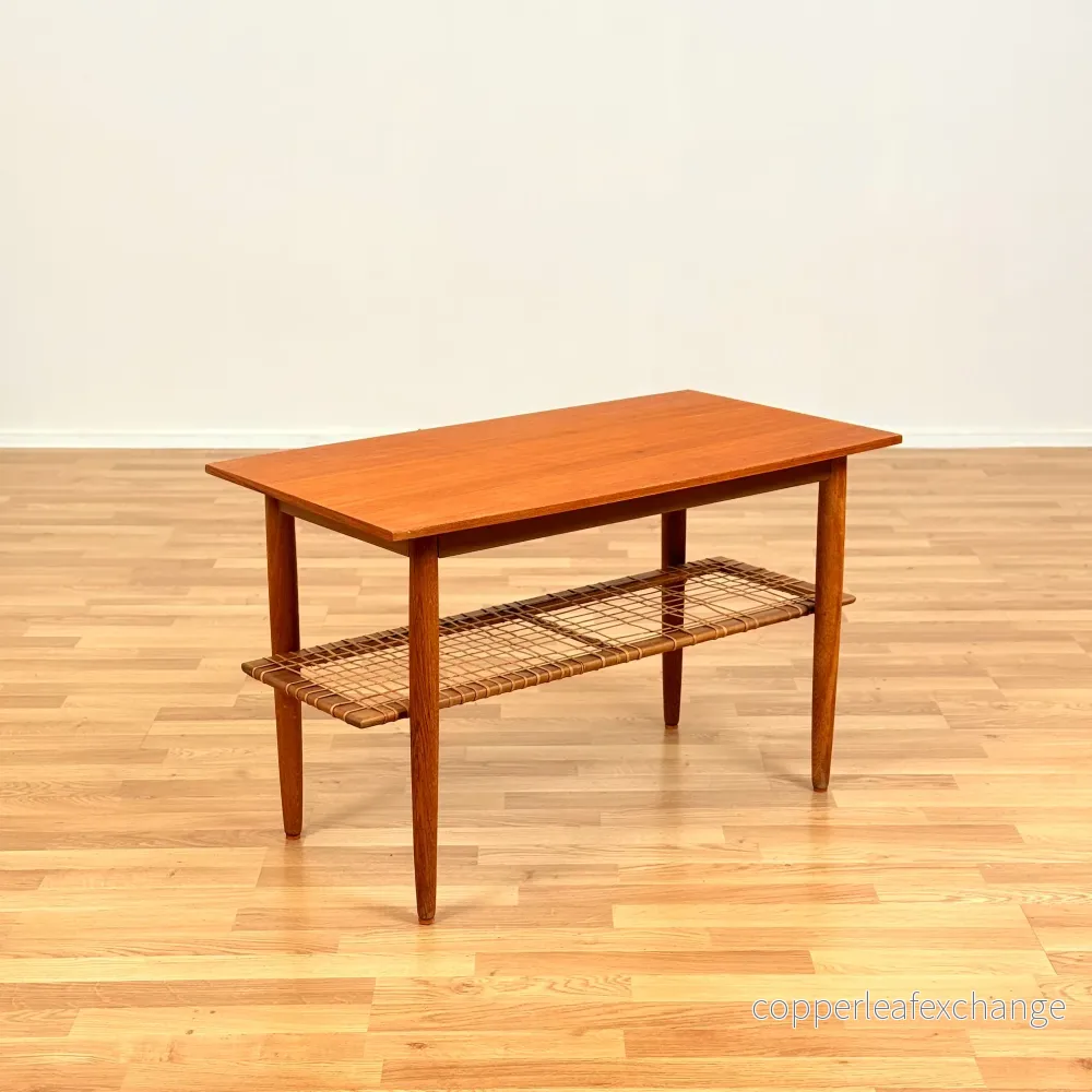 Dansk soffbord i teak & ek