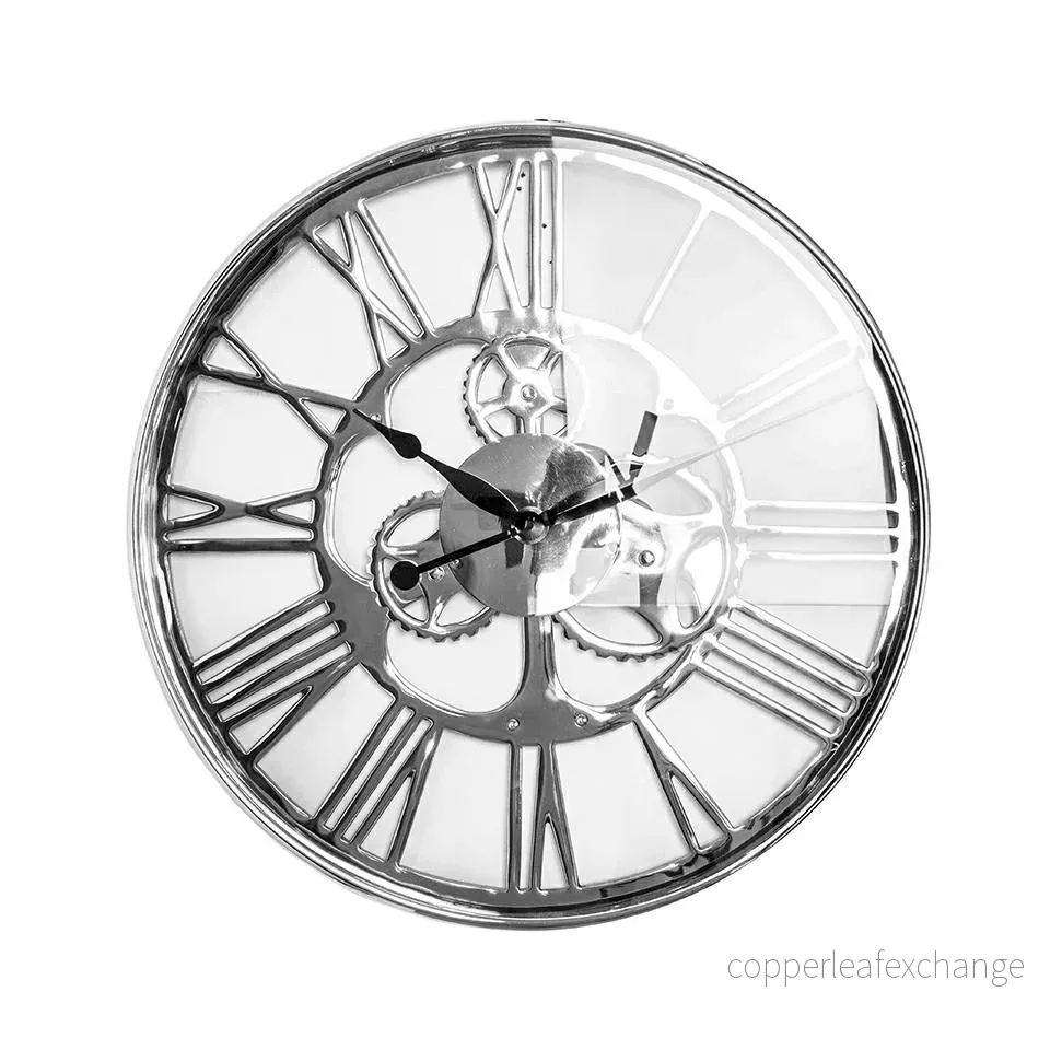 Väggklocka KARE DESIGN – GEAR SILVER, 60 cm Väggklocka KARE DESIGN – GEAR SILVER, 60 cm
