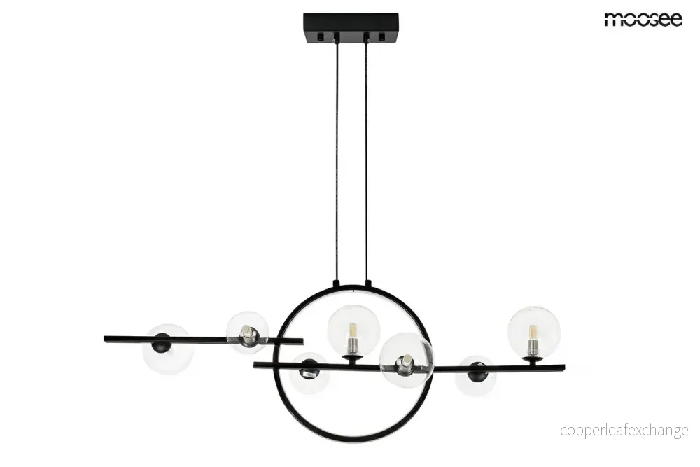 Taklampa MOOSEE – ALURE LINE TWIN 90, svart