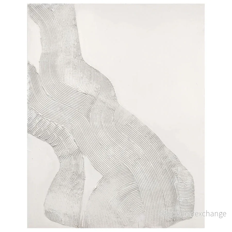 Akrylmålning White Sculpture 1
