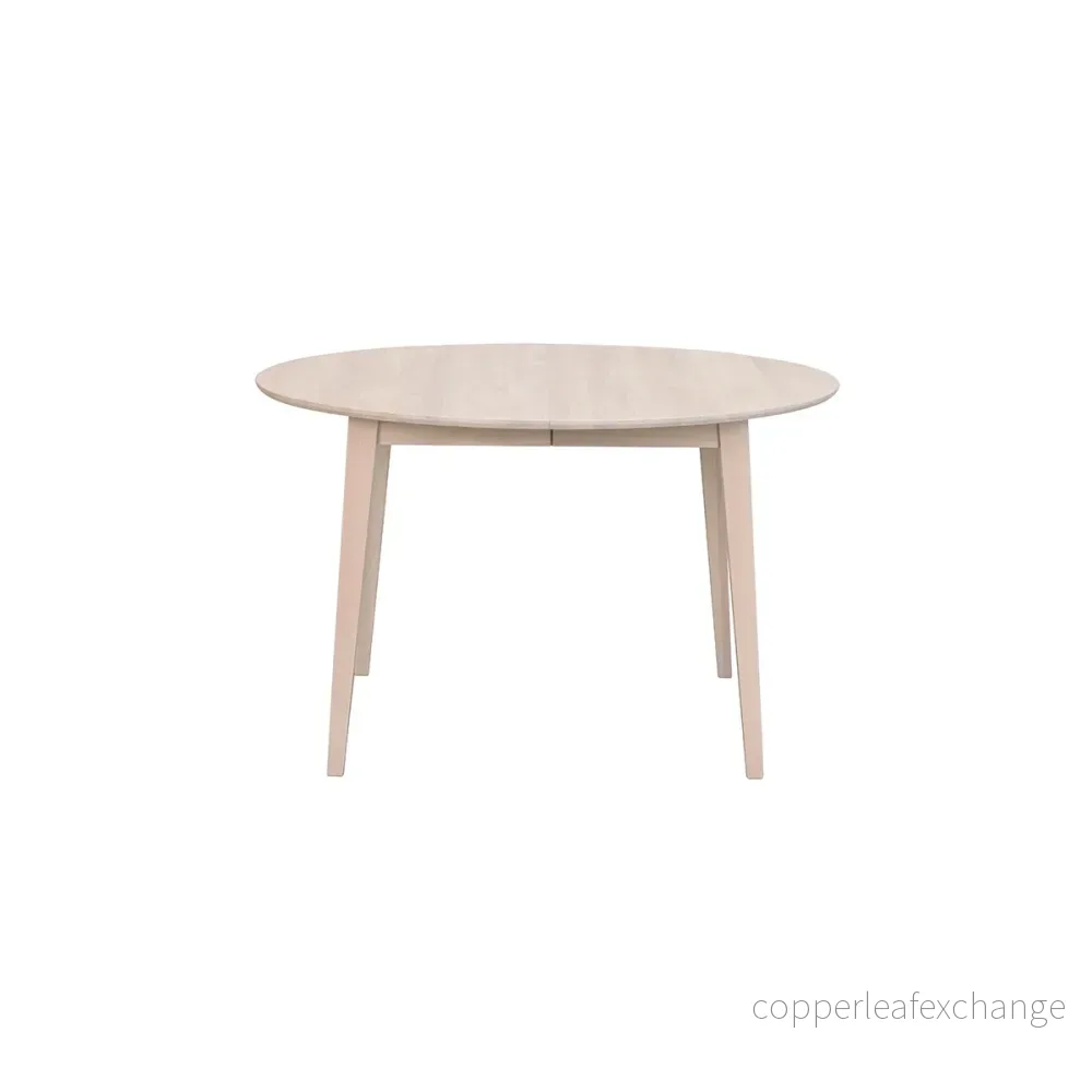 Matbord Filippa runt, vitpigmenterad ek - Bild 2