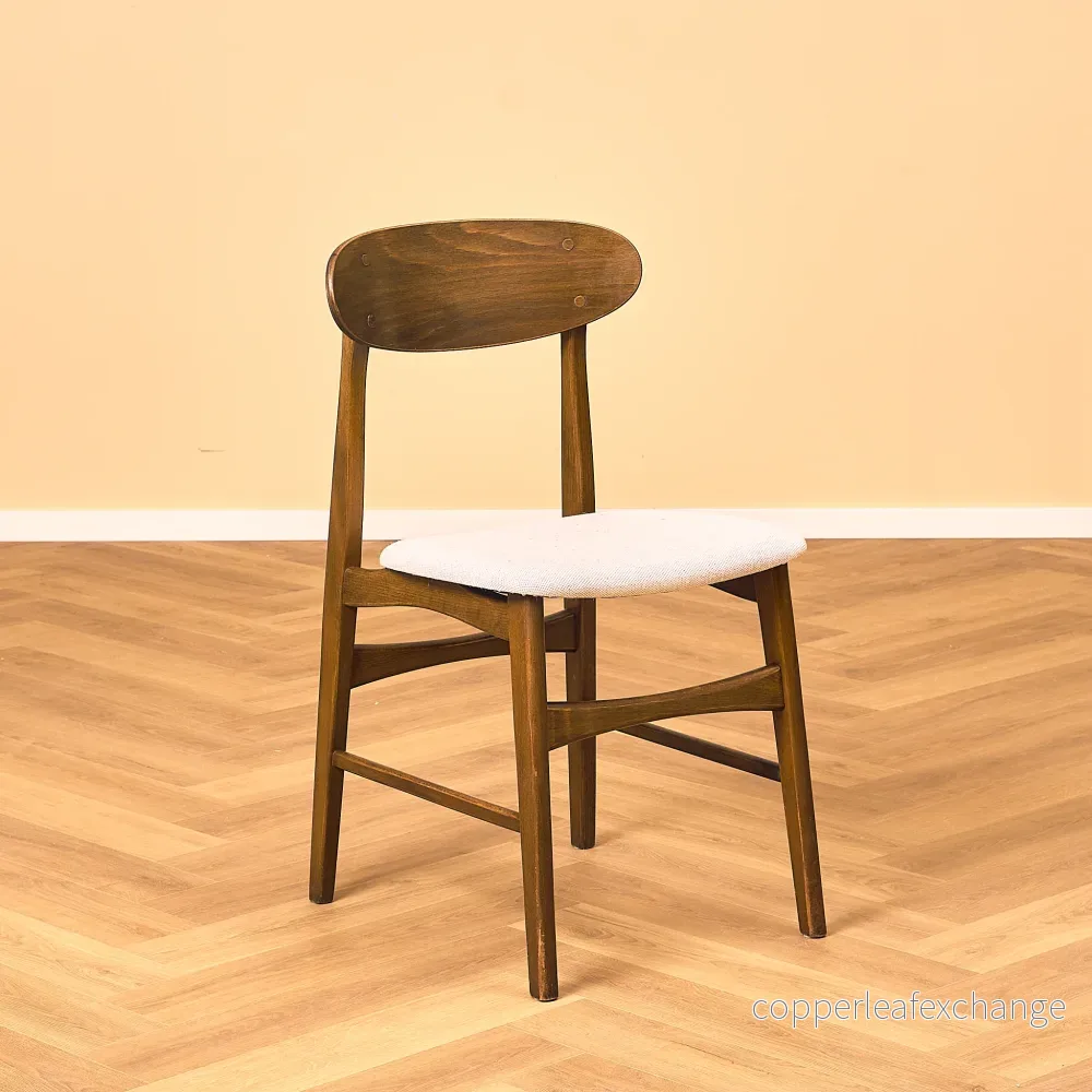 Svenska matstolar i teak och bok, modell "Boel" från IKEA - Bild 2