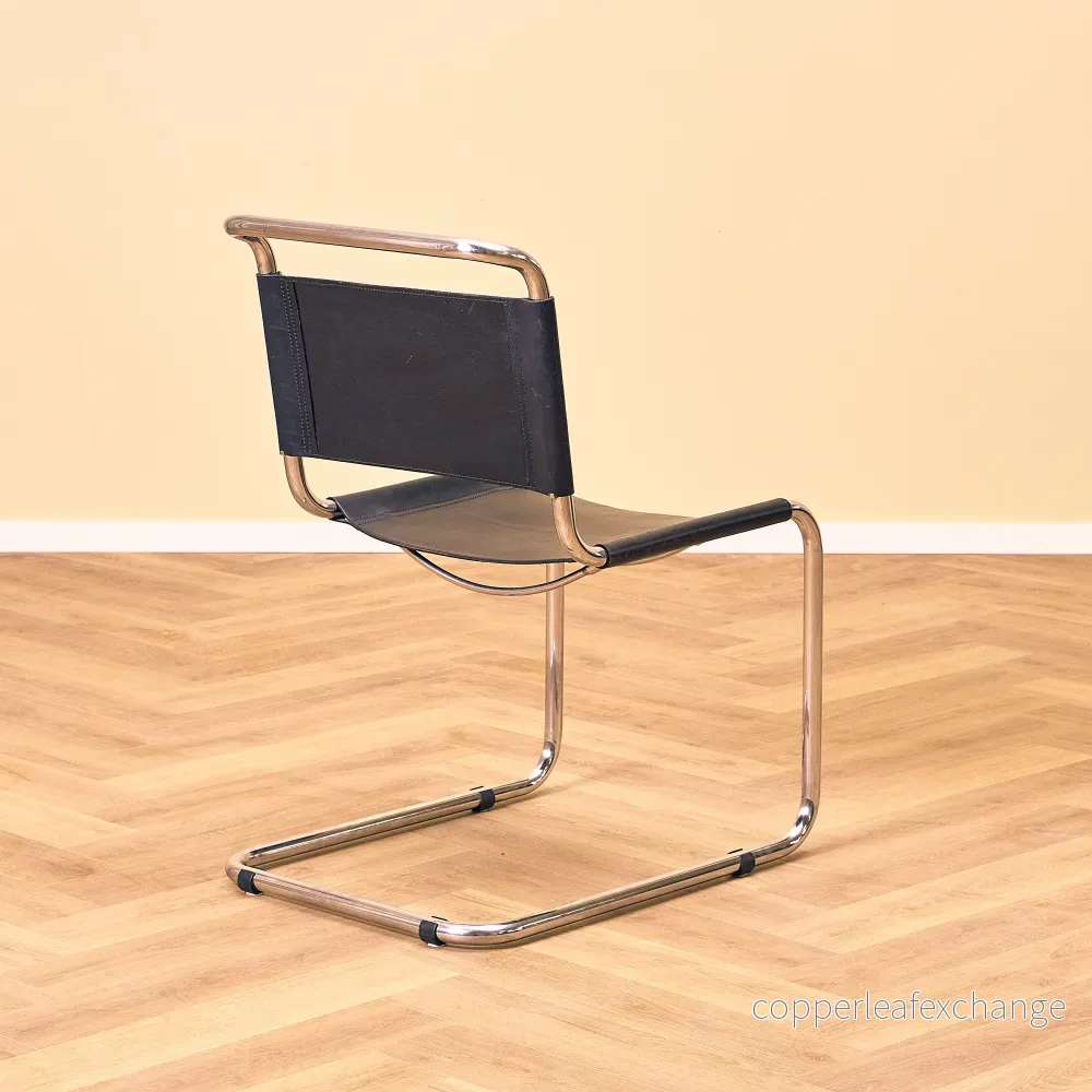 Tyskt set med 4 matstolar, modell 'B33' av Mart Stam & Marcel Breuer - Bild 3