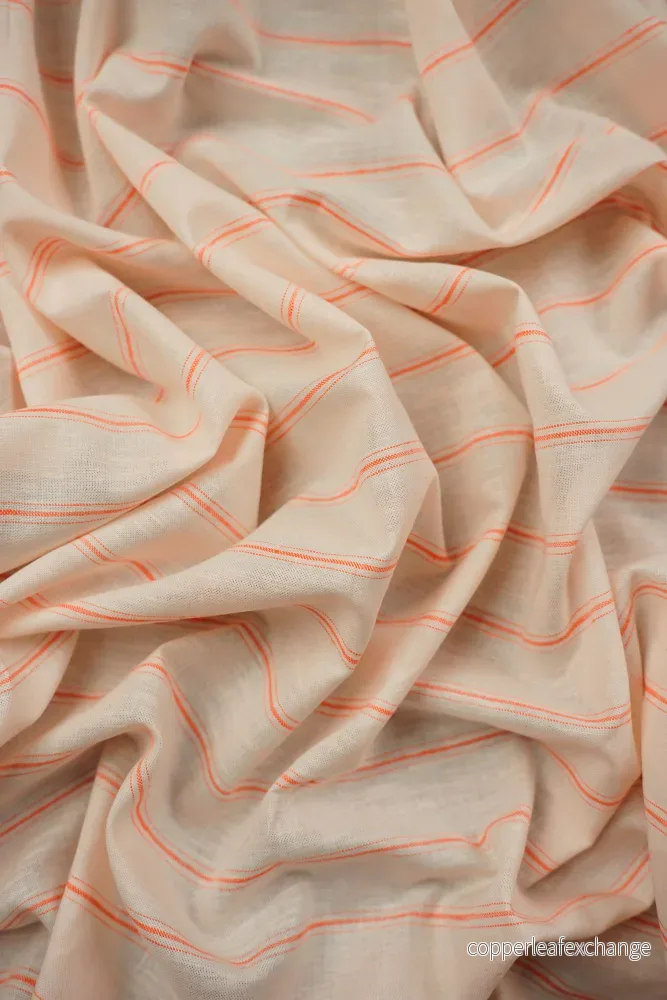 Deadstock – Shirt Fabric – Cotton – Orange, Peach – DS154