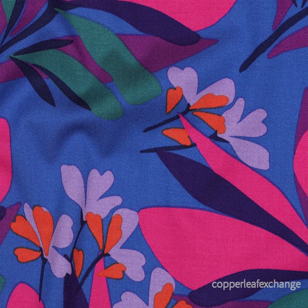 Nerida Hansen - Rosella Stretch - Spring Garden - Viscose - Royal Blue, Magenta - Bild 2