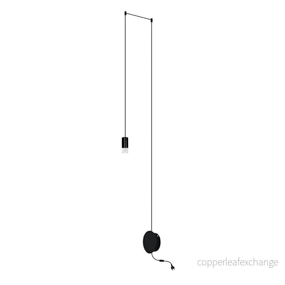 Vägglampa – FLUSSO WALL, svart Vägglampa – FLUSSO WALL, svart