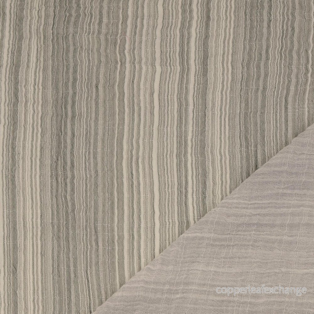 Patterned Muslin - Double Gauze - Stripes - Gray - 0016 - Bild 3