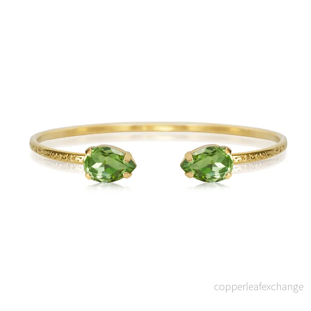 PETITE DROP BRACELET GOLD PERIDOT