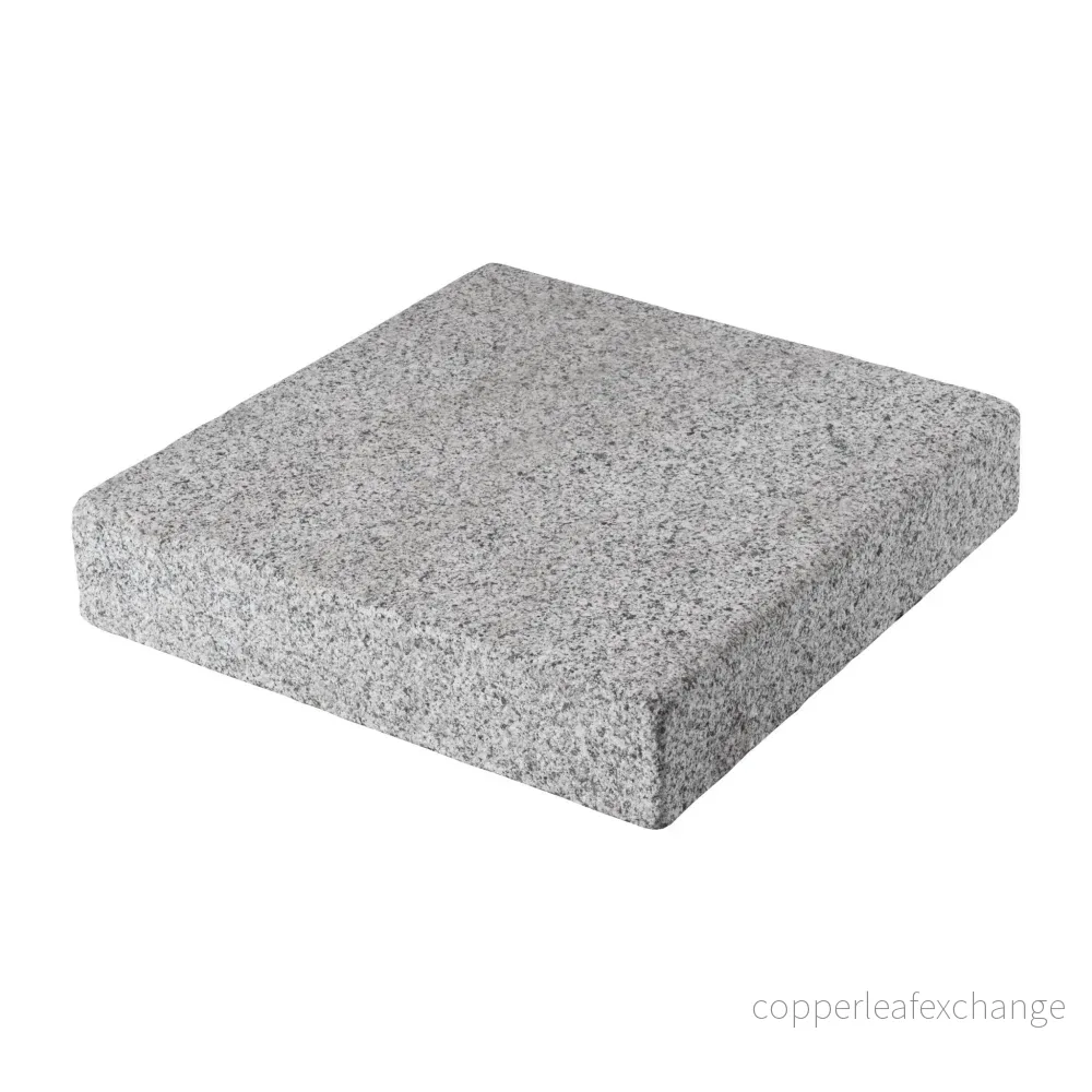 Stolptopp Bergama Granit Grå Modern 400x400x70