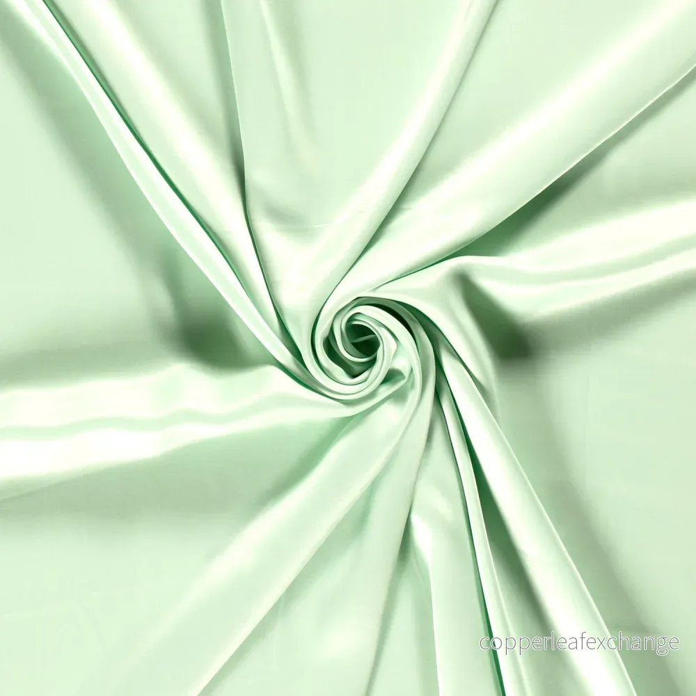 Viscose - Satin - Beautiful fall - Luster - Mint - 021 - Bild 3