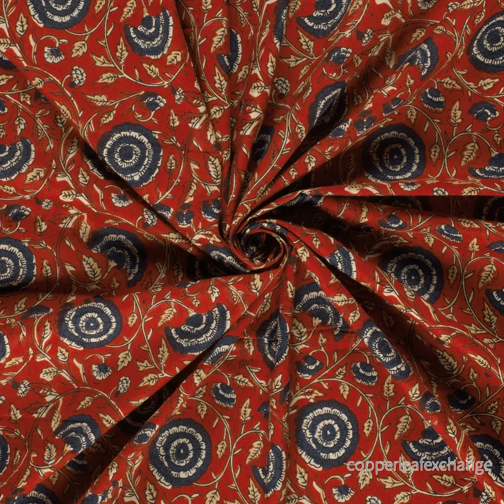 Cotton – Voile – Patterned – Batik – Flowers – Red – 015 Cotton – Voile – Patterned – Batik – Flowers – Red – 015