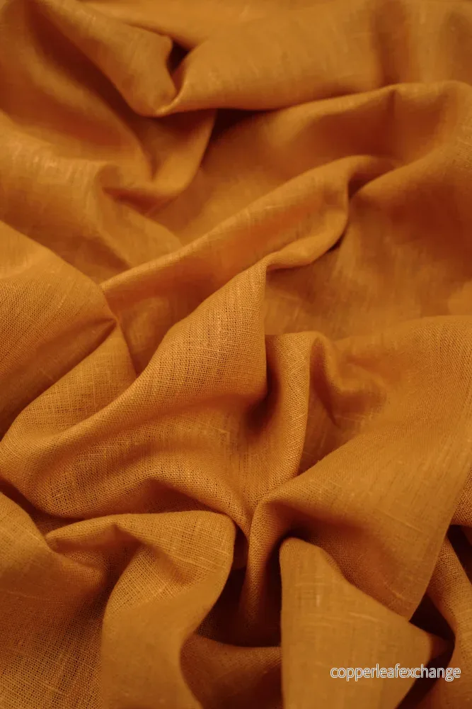 Linen fabric – Texture – Orange (dark) – 0727 Linen fabric – Texture – Orange (dark) – 0727