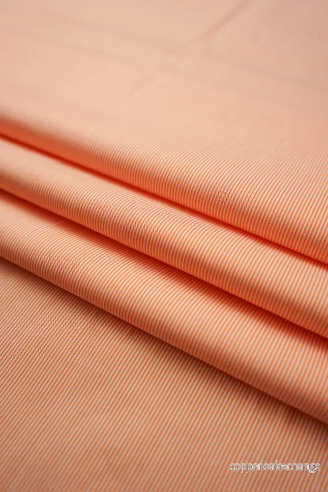 Deadstock – Shirt Fabric – Cotton – Stripe – Orange – DS209