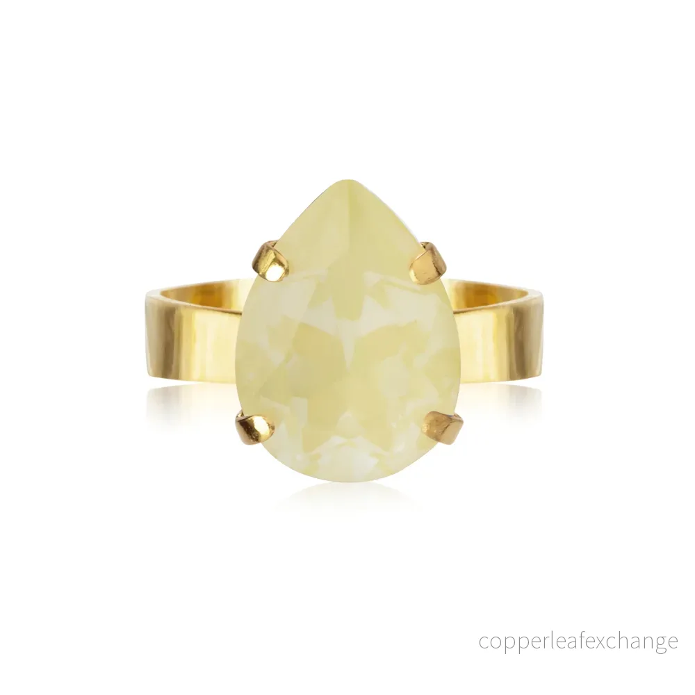 CAROLINE SVEDBOM MINI DROP RING / SOFT YELLOW