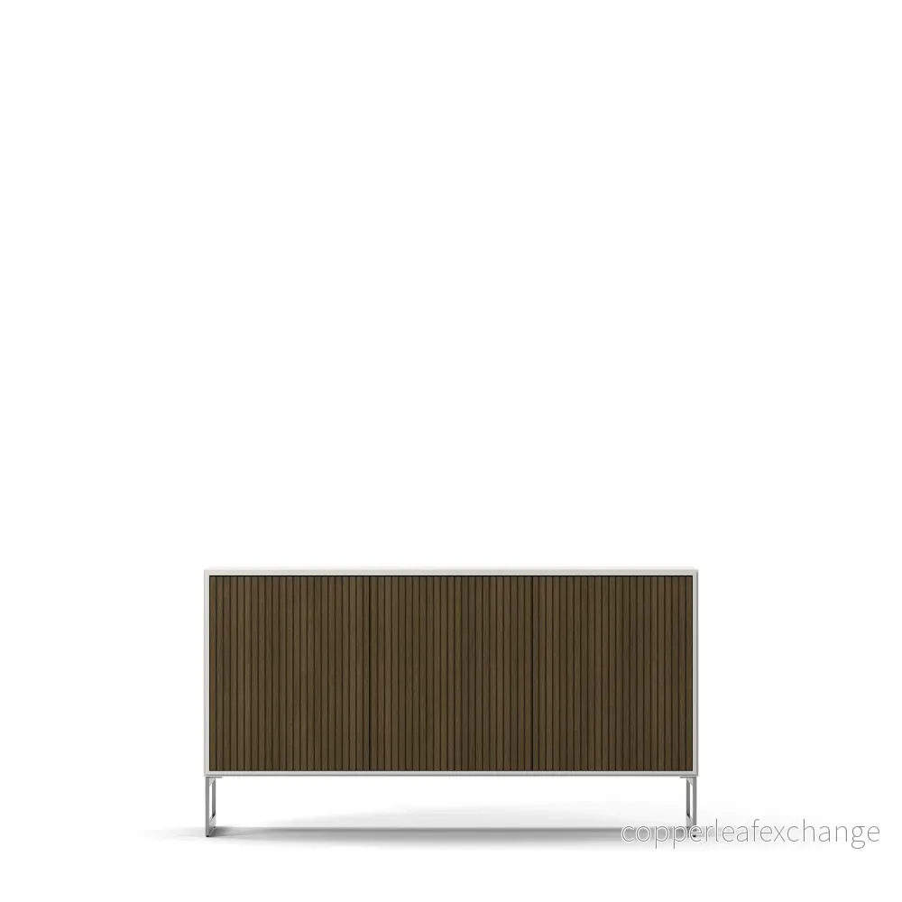 Line Burned Walnut Skänk 3 Dörrar Line Burned Walnut Skänk 3 Dörrar