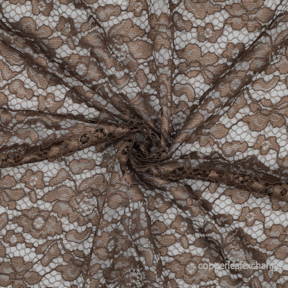 Lace – Heavy – Flowers – Brown – 030 Lace – Heavy – Flowers – Brown – 030