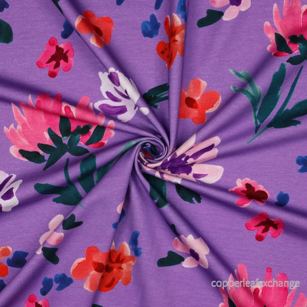 Nerida Hansen - French Terry - Colette - Cotton - Lavender - Bild 3
