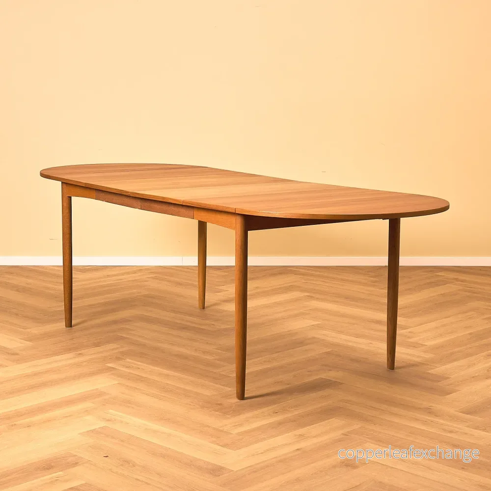 Danskt matbord i teak och ek "Arne Vodder-stil" - Bild 3