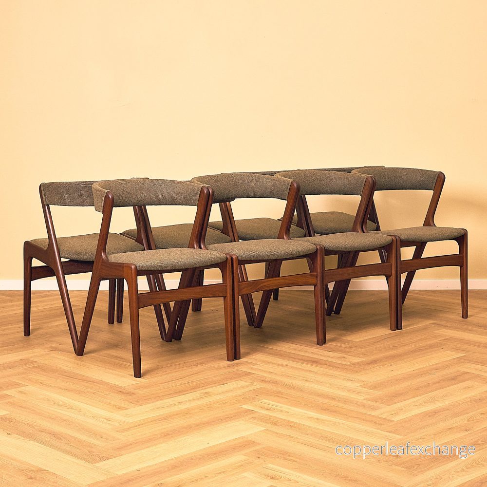 Danish set of 8 dining chairs ’model 68’ by Anderstrup Møbelfabrik Danish set of 8 dining chairs ’model 68’ by Anderstrup Møbelfabrik