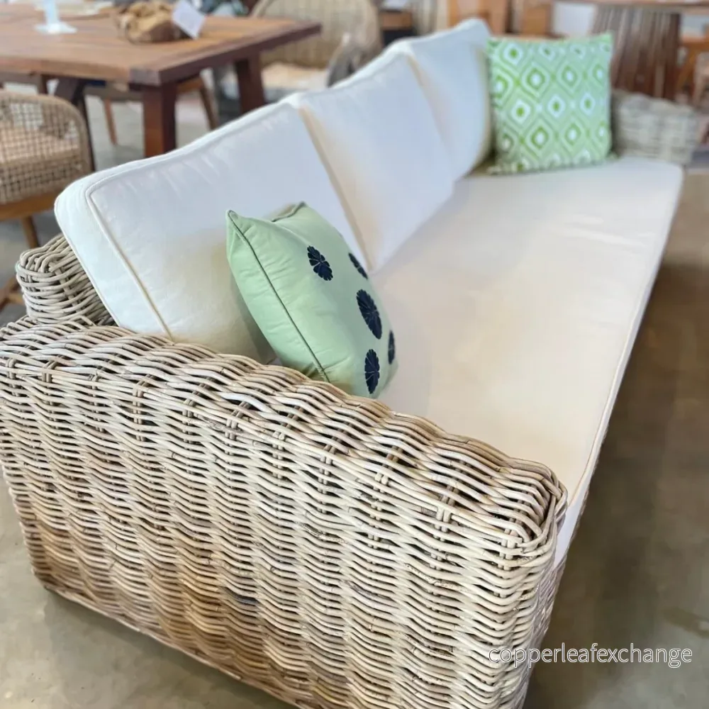 VERONA Soffa i Rotting – 2-sits & 3-sits Trädgårdssoffa med Dynor - Bild 3