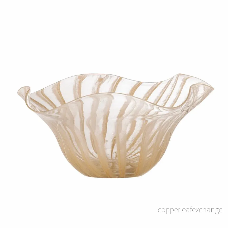 Imri Bowl, Rose/beige Glass