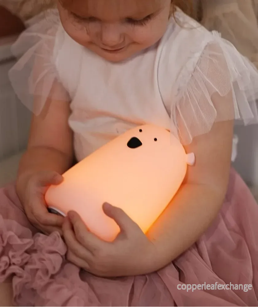 Stora Björn Lampa i BPA Fritt Silikon- Lavendel - Bild 2