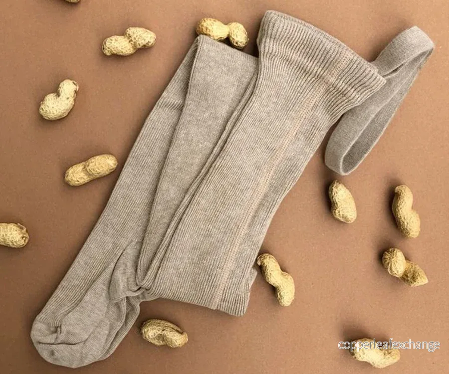 Silly Silas – Classic Footed tights, Peanut Blend - Bild 3
