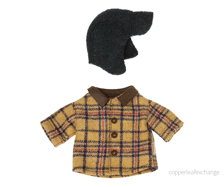 Maileg – Jacka woodsman och mössa till teddy pappa, kläder för björn nalle Maileg – Jacka woodsman och mössa till teddy pappa, kläder för björn nalle