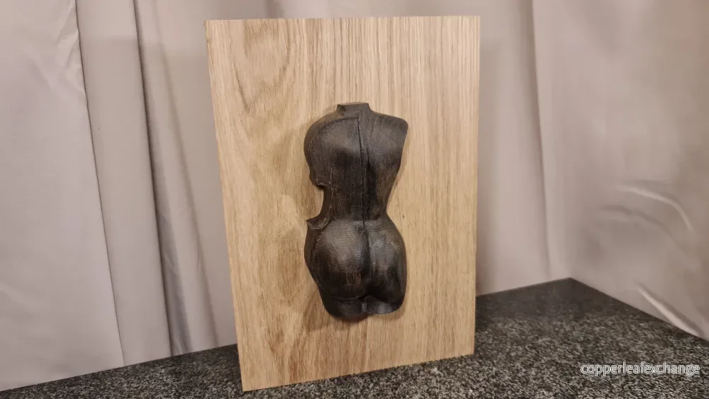 3 D relief Vacker väggdekoration av en kvinna och en cello