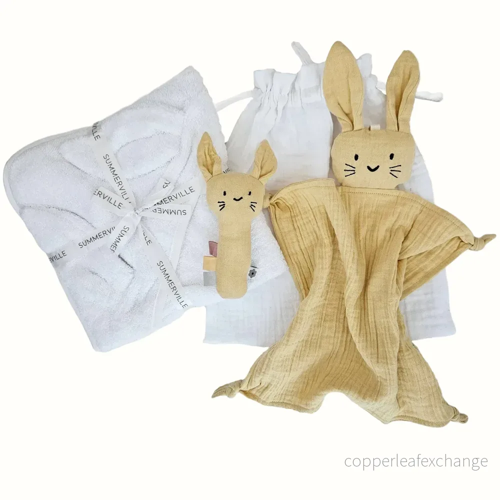 Ekologisk presentbox nyfödd – Rabbit Sun Yellow - Bild 2
