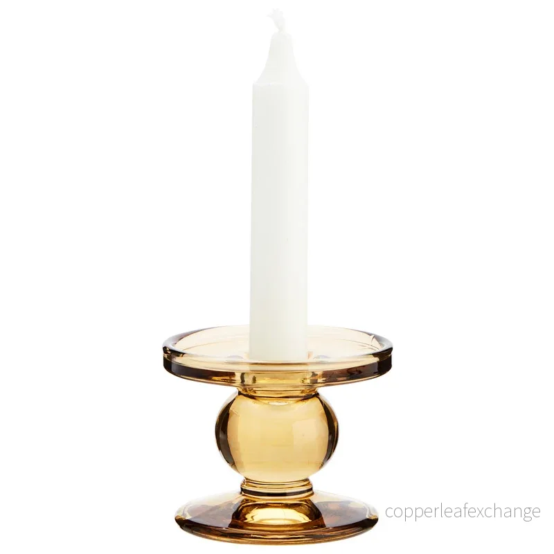 Madam Stolz ljusstake Amber liten