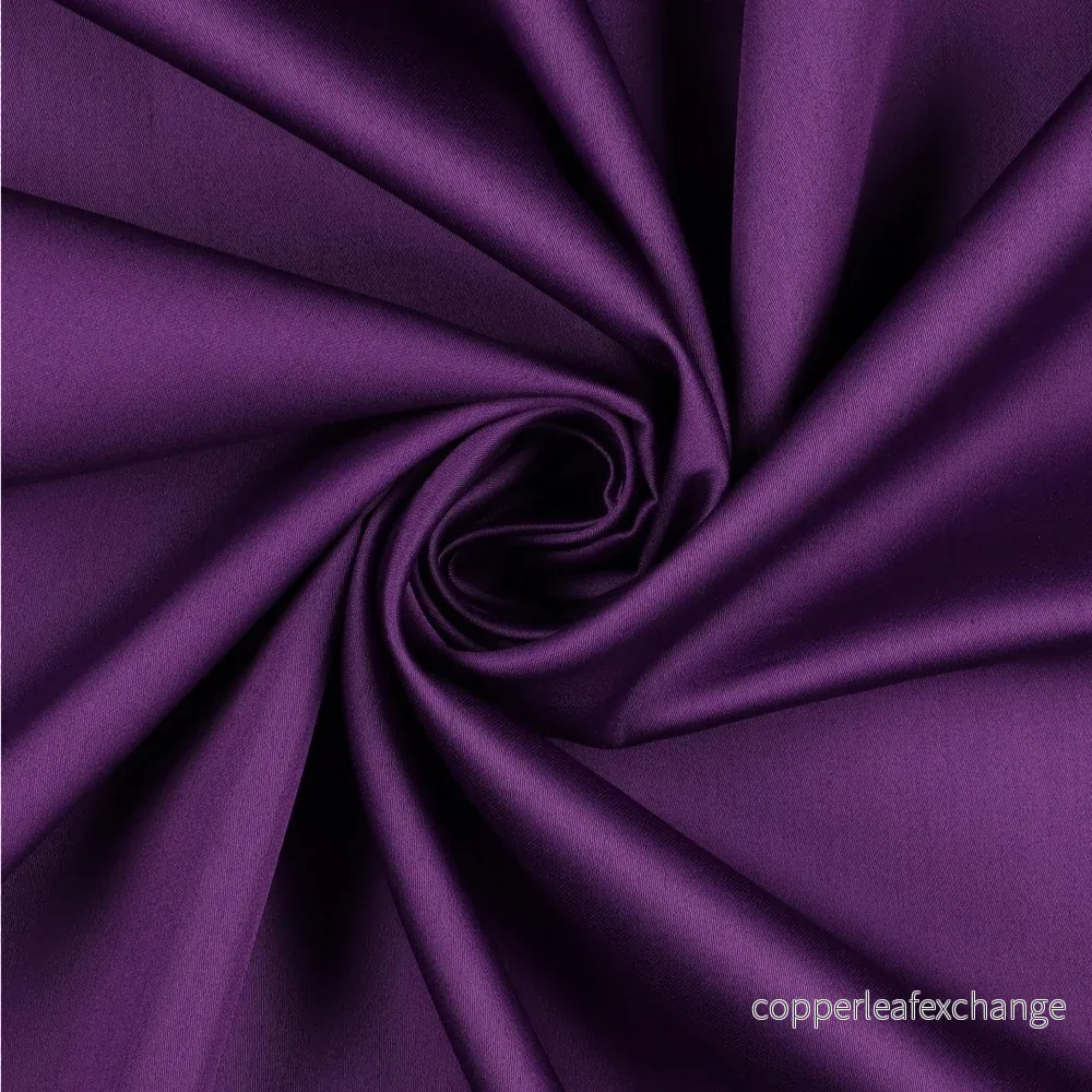 Cotton satin – Fine Luster, Soft – Dark Purple – 021