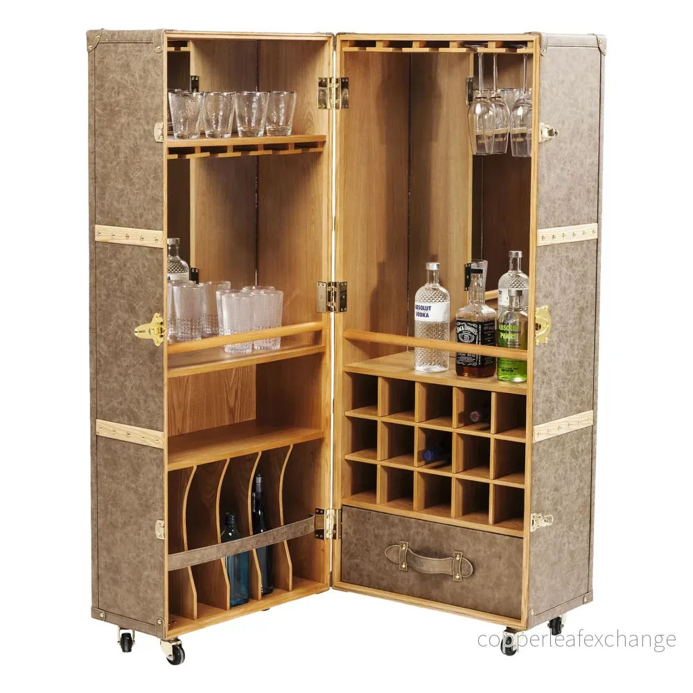 BARSKÅP WEST COAST – Ljus Brun 154cm BARSKÅP WEST COAST – Ljus Brun 154cm