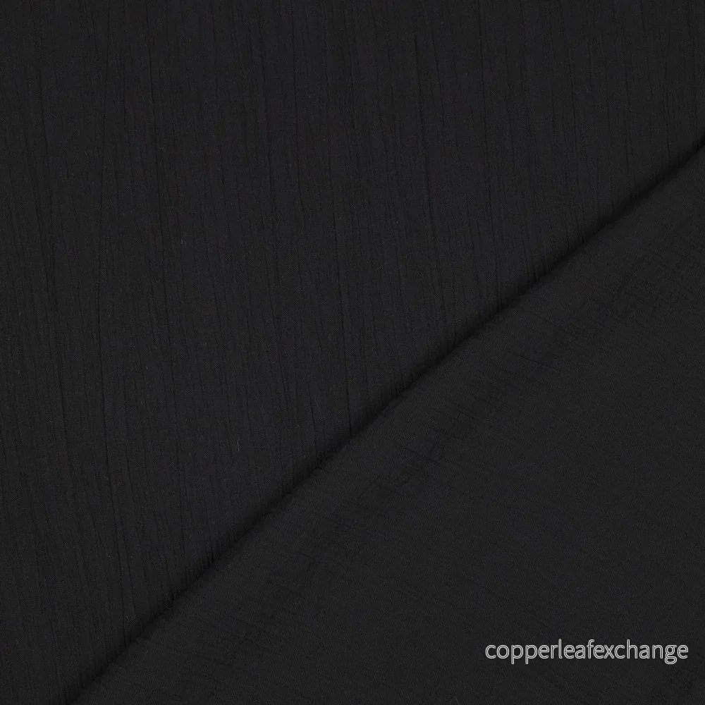 Viscose - Crinkled - Black - 001 - Bild 3