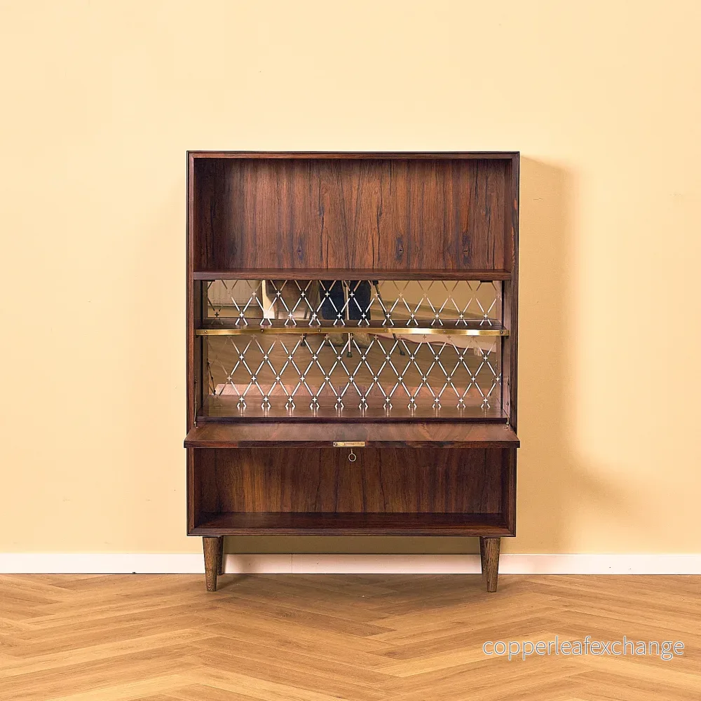 Santos Rosewood Bookshelf with Bar Compartment - Bild 2