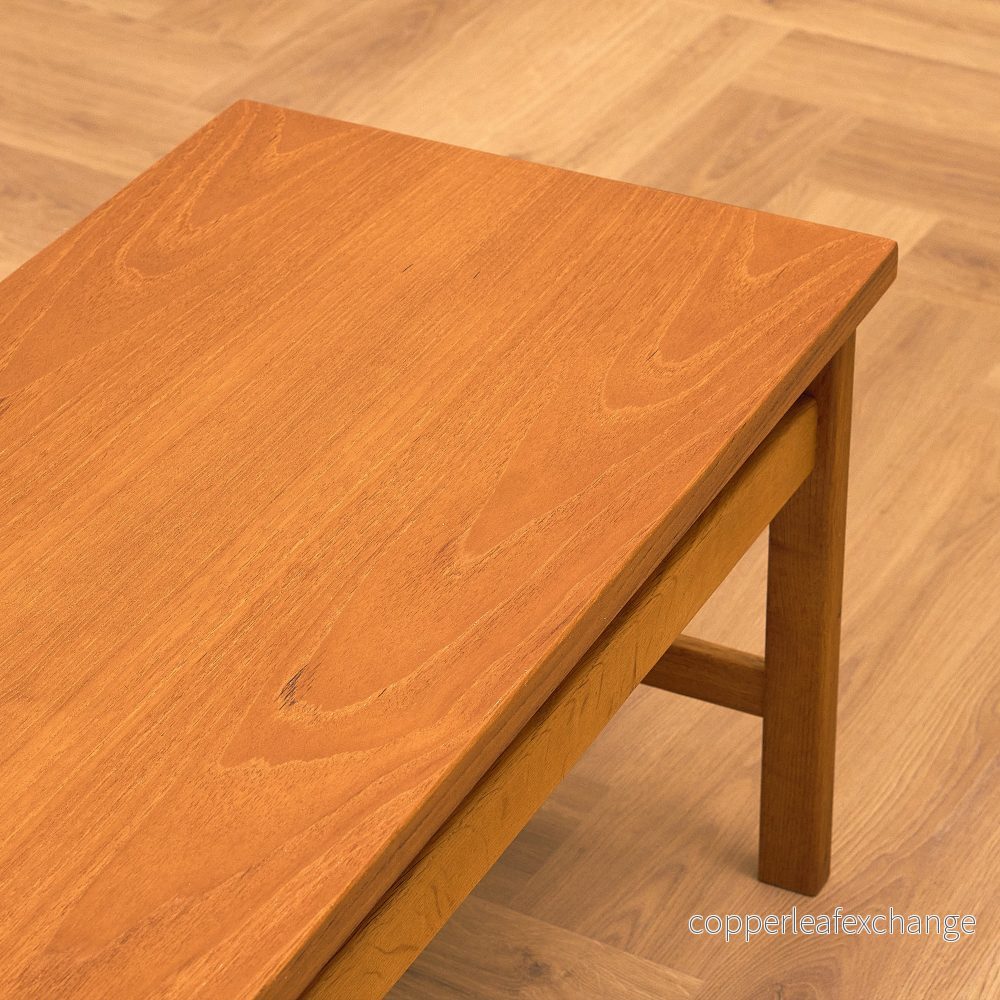Svenskt sidobord/hallbänk i teak och ek - Bild 2