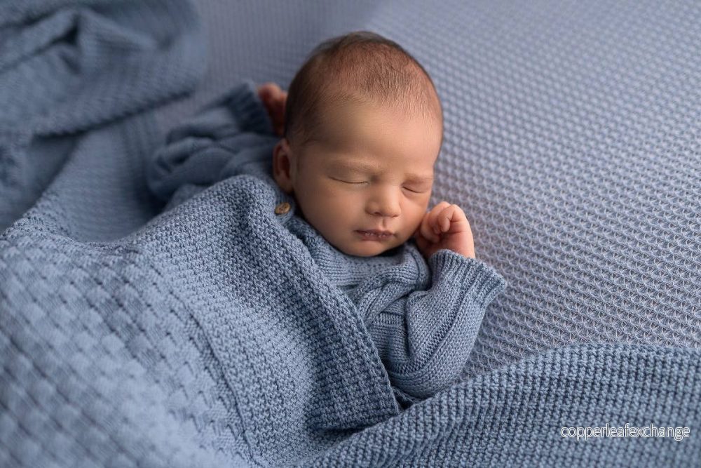 Babyfilt Square Jeans i ekologisk bomull | Micu Micu - Bild 2