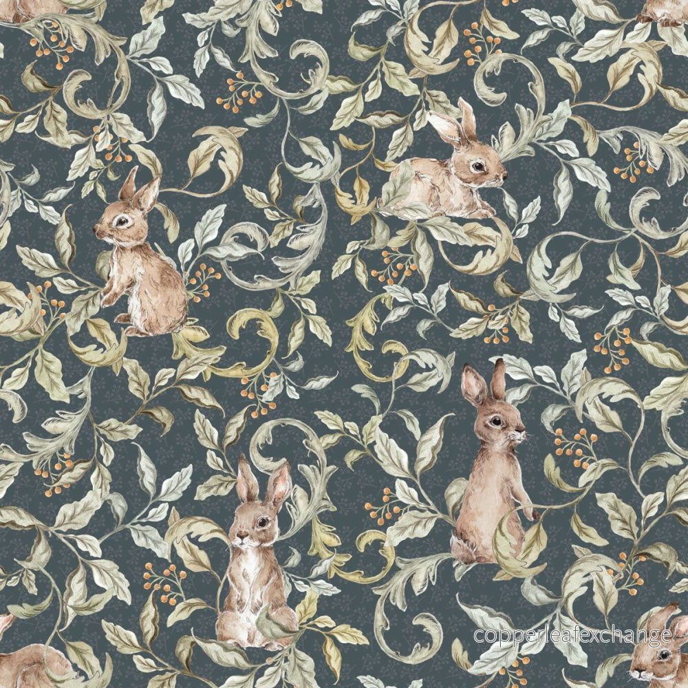 Rabbits Groove Dark tapet – Dekornik Rabbits Groove Dark tapet – Dekornik