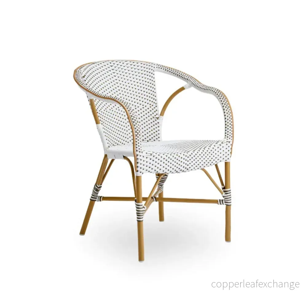 Utemöbel Stol Madeleine, Vit / Cappucino Utemöbel Stol Madeleine, Vit / Cappucino