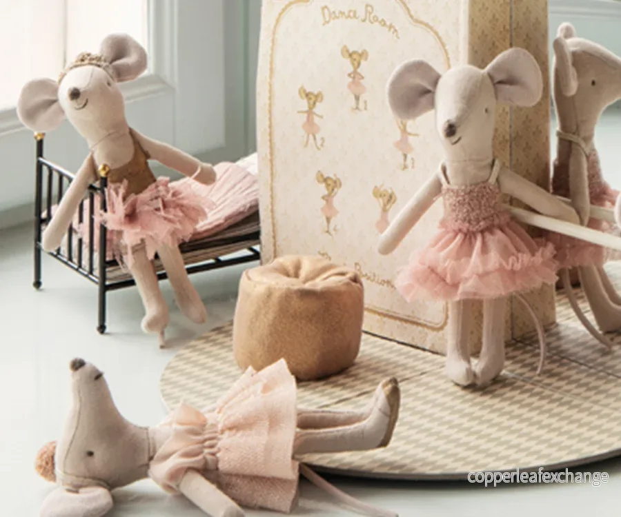 Maileg – Lillasyster Heather ballerina, syster mus i lila / ljung - Bild 2
