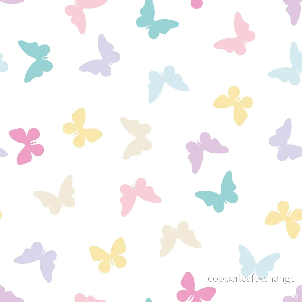 Cotton – Poplin – Butterflies – White – 050 Cotton – Poplin – Butterflies – White – 050