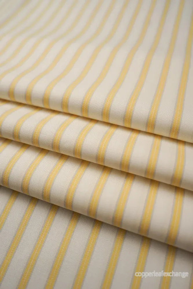Deadstock – Shirt Fabric – Cotton – Stripe – Yellow – DS222