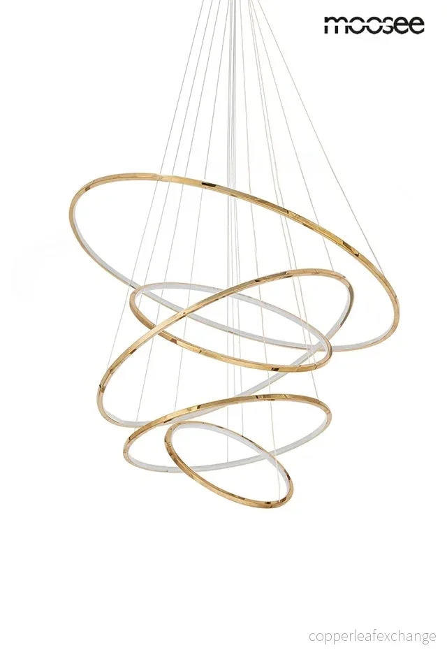 Taklampa MOOSEE - RING SLIM L, guld - Bild 2