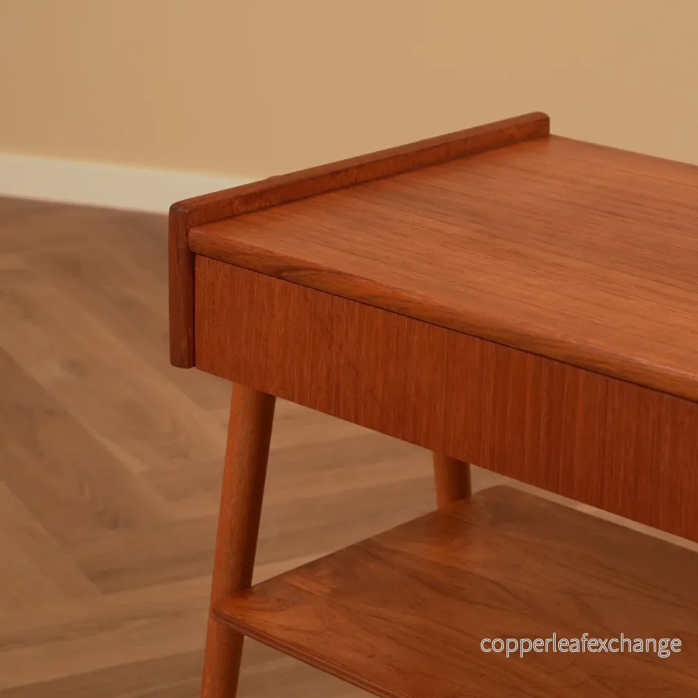 Svensk sängbord i teak av Carlström & Co Möbelfabrik - Bild 3