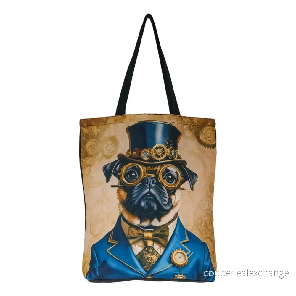 Tygväska hund steampunk Tygväska hund steampunk