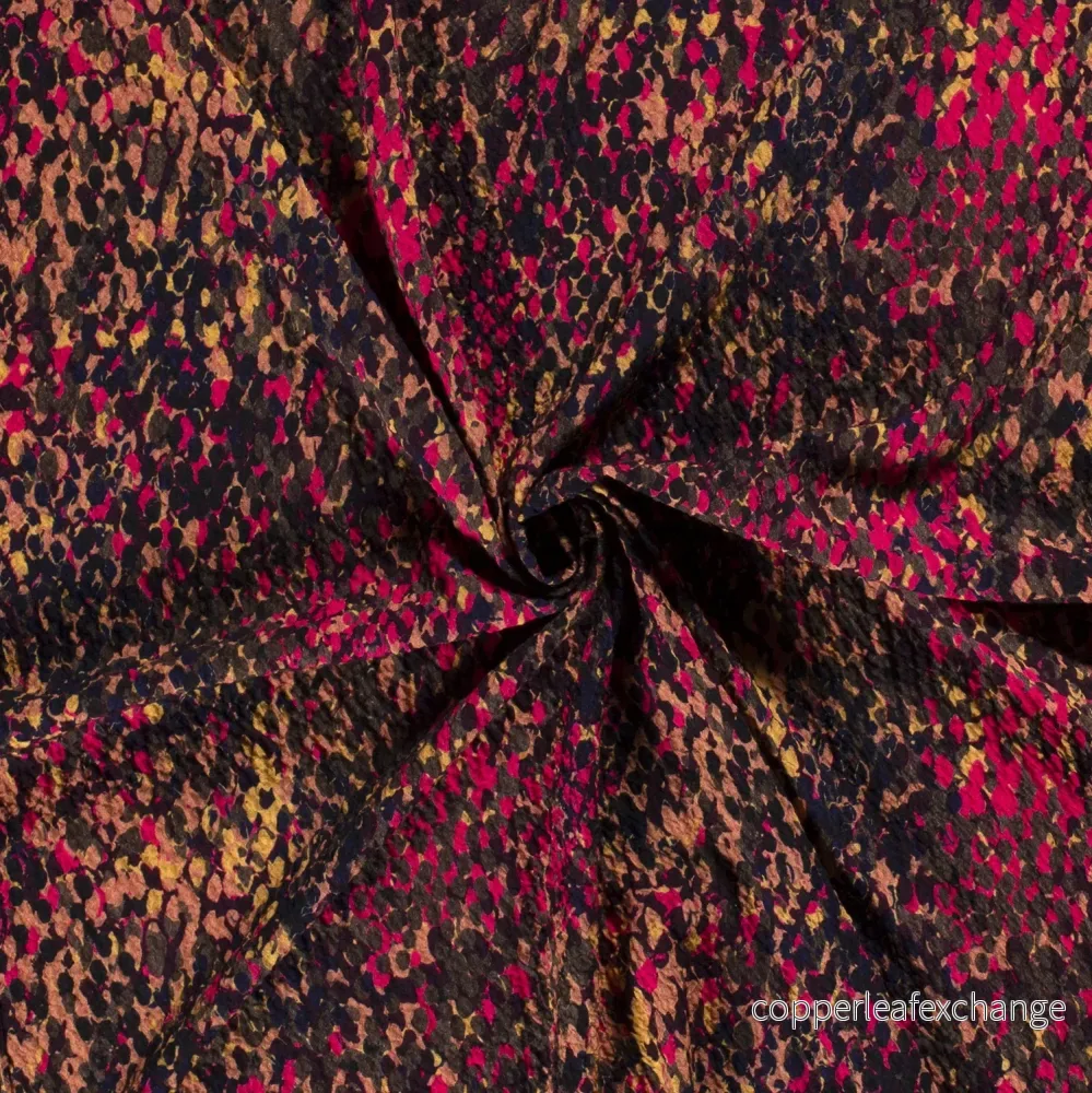 Bubbly Viscose Polka Dots Fuchsia - Bild 3