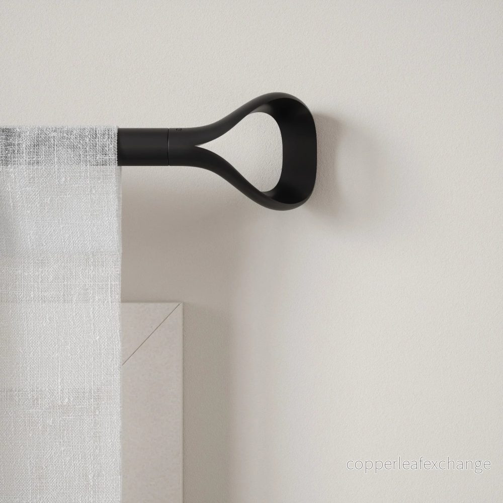 Gardinstång UMBRA - LOOP 1, 107 - 305 cm, svart - Bild 2